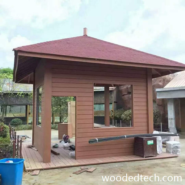 Portico composite wood plastic hospital structures ensure hygienic modern and weatherproof outdoor patient or visitor waiting areas