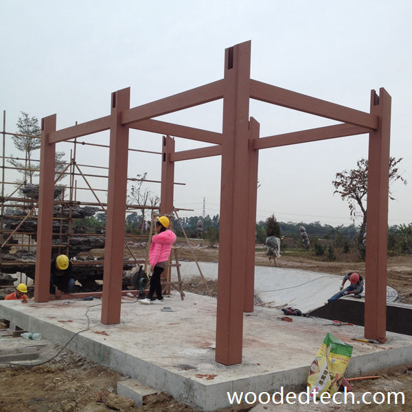 Trellis plastic timber installation for easy and effective outdoor enhancement