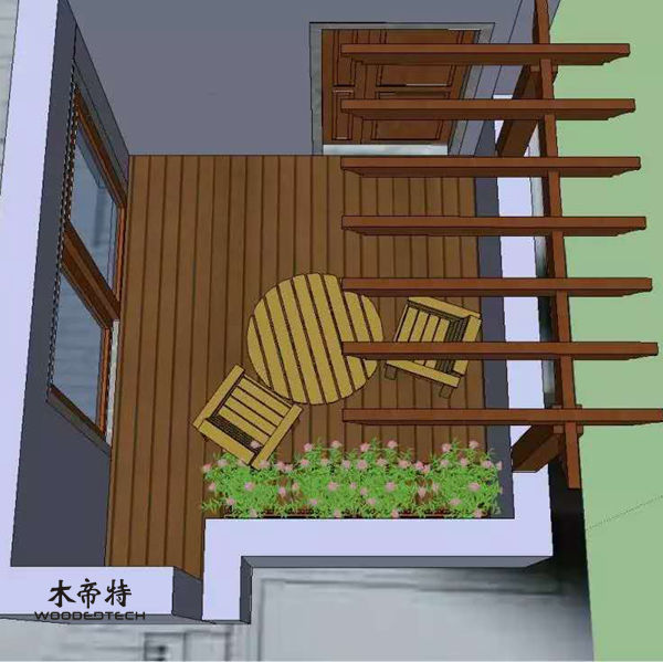 Progettare una spalliera in legno composito per il giardino con Woodedtech per uno stile unico