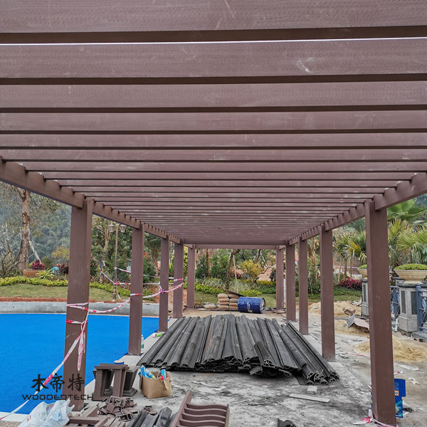 Woodedtech composite polymer wood trellis panel installation made easy