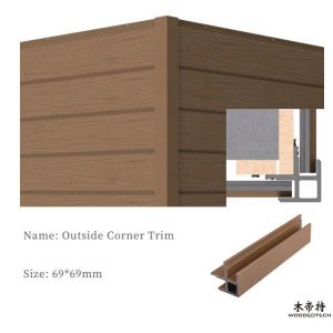 GT69L69 Low-Maintenance Exterior WPC Wall Panels with Hidden Fasteners