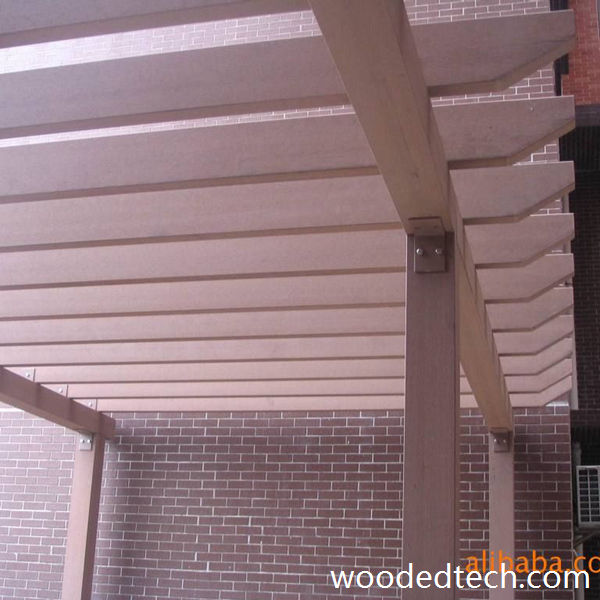 Wood polymer green tunnel for climbing plants in parks gardens and resorts