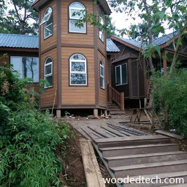 How to create a plastic wood composite green tunnel for attractive garden landscapes